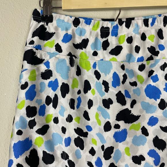 B‎ SKINZ Colorful Animal Print Golf Tennis Skort Size S Pull-On Stretchy - Picture 3 of 6